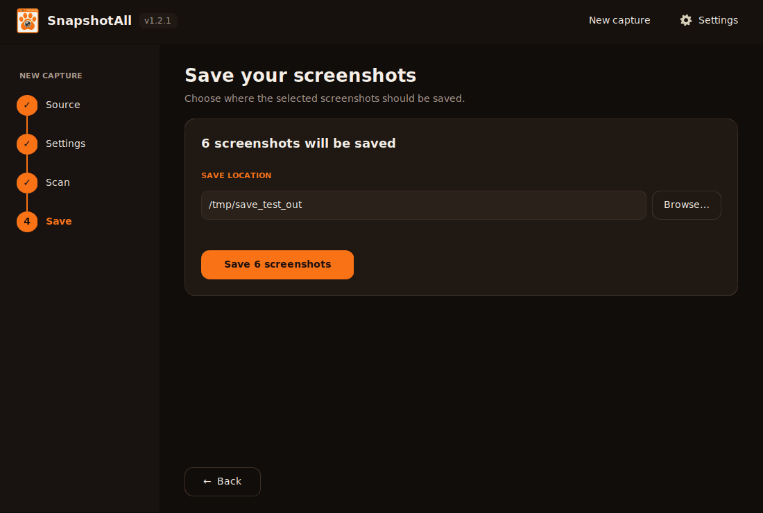 SnapshotAll - Save & Export